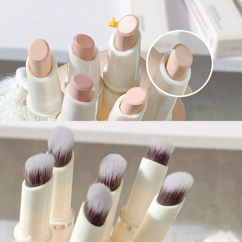 Double-head Concealer Pen Silkworm Lying Brightening Tear Groove Conceal Acne Spot Face Makeup Base Foundation Cream Brush face concealer face concealer pen color concealer concealer cream foundation concealer
