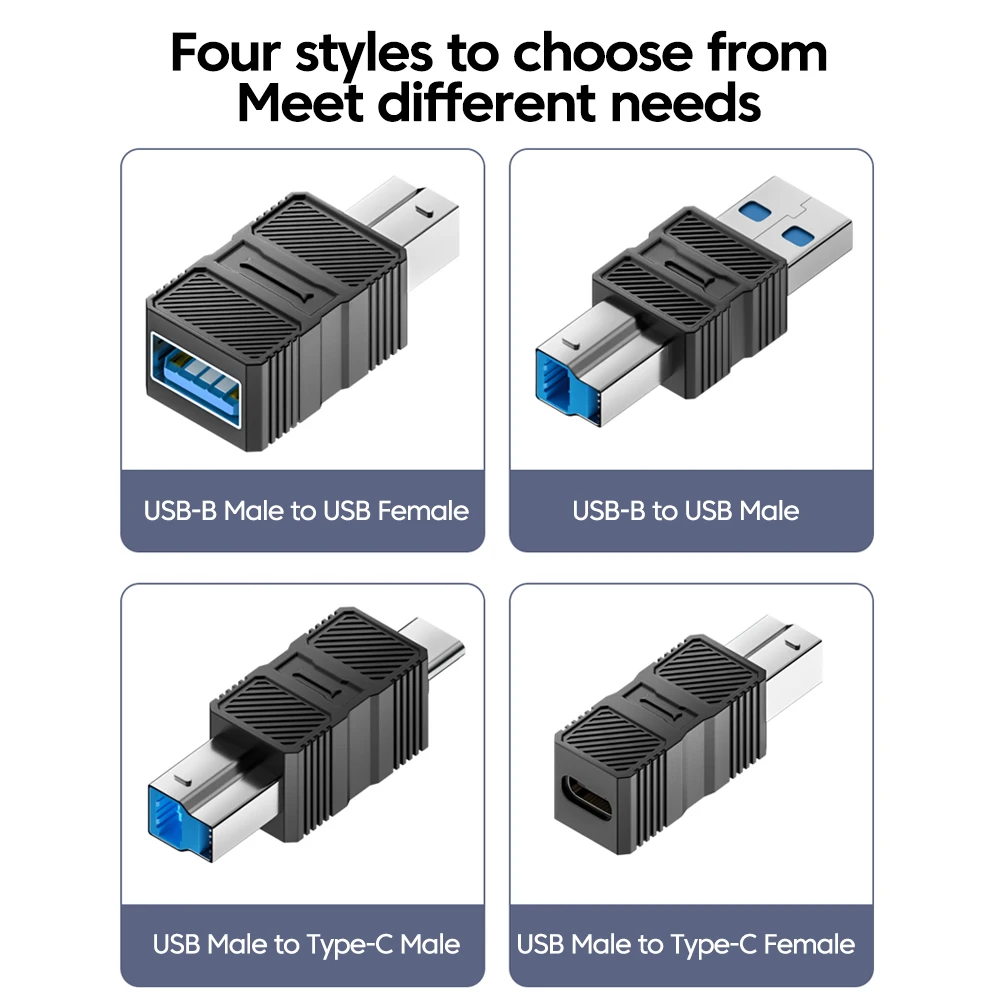 USB 3.0 Printer Adapter - Male to Female Converter