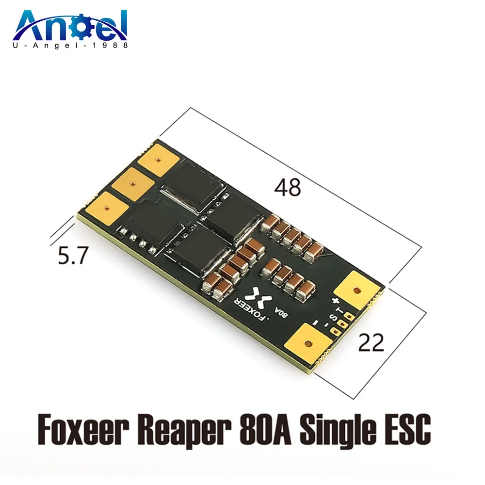 

FOXEER Reaper 80A F4 128K BLHELI32 4-8S Single Brushless ESC for RC FPV Racing Drone Model