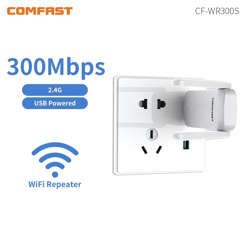 

300Mbps Usb WiFi Repeater Wi Fi Booster Signal Extender Amplifier 2G Long Range Wi-Fi Repetidor Access Point Repetiteur Potente