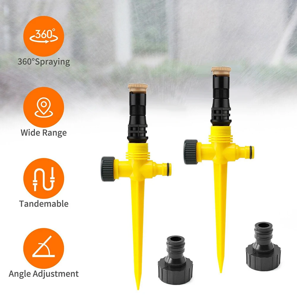 

Adjustable Spiked Rocker Impact Sprinkler Garden Agriculture Grass Watering Spray Irrigation Garden Agriculture Irrigation Sprin