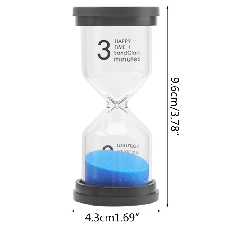Hourglass 6 Color Sand Clock Timer Sand Timer Set 1min/3mins/5-mins/10mins/15mins/30mins for Coffee Making Cooking 3