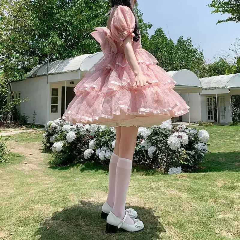 Multi-layer Ruffled Petticoats for Women Fluffy Bubble Skirt Crinoline Underskirt No Hoop Boneless Lolita Puffy Skirt Mini Skirt 5