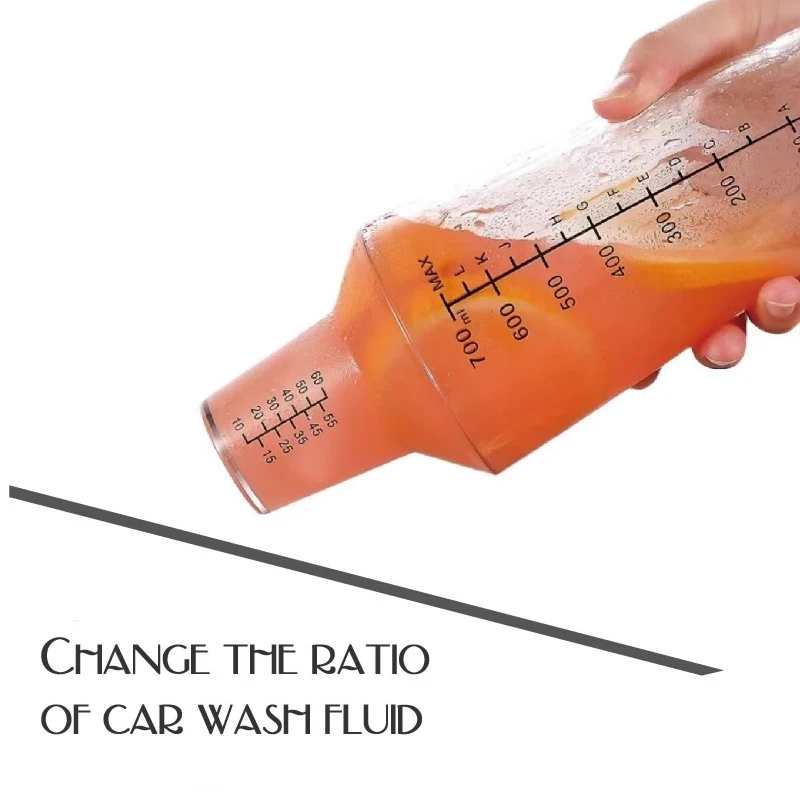 Car Wash Measuring Cup Dispenser Shaker Dilute Cup PC Resin Hand-shake Dispenser With Scale And Cover Cup Counting car wash foamer