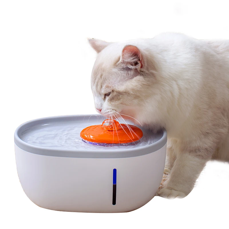 

Automatic Pet Cat Water Fountain with LED Lighting 2L USB Dogs Cats Mute Drinker Feeder Bowl Pet Intelligent Drinking Dispenser