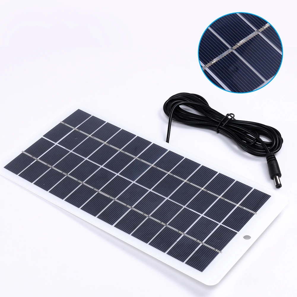12V Solar Generator Polysilicon 10W Solar Battery Charger EVA Laminated Emergency Solar Panel for Monitoring Camera/Mobile Phone