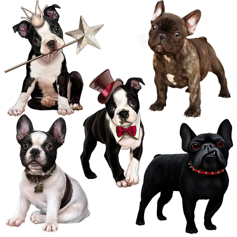 

QD128 FRENCH BULLDOG Cute Dog Wall Sticker Home Decorative Toilet Decal