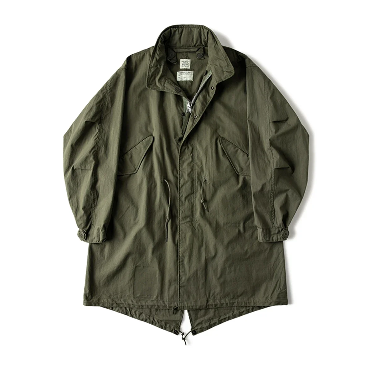 Rugged Bronson M-65 Fishtail Parka with Hidden Hood Military