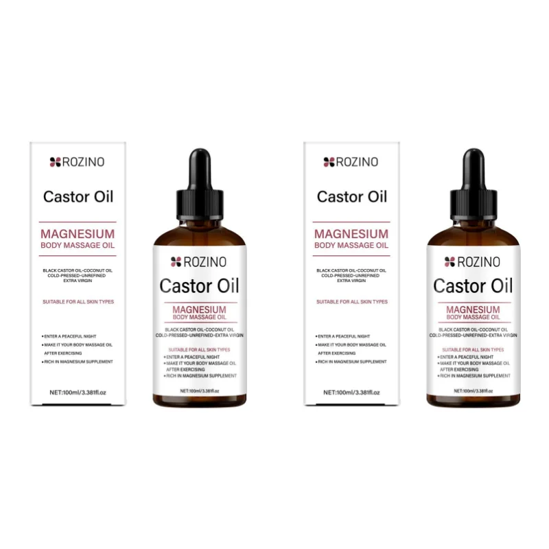 Luxurious Hydrating Body & Face Oil with Black Castor, Coconut, and Magnesium for Ultimate Skin & Hair Care