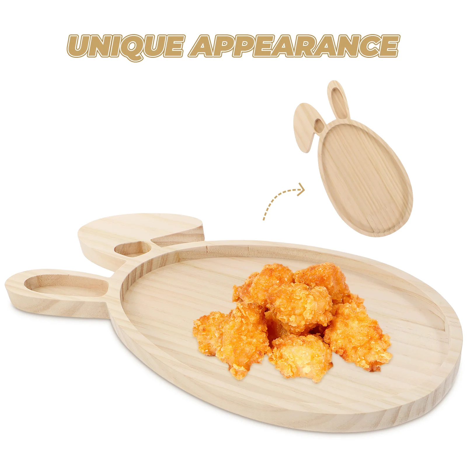 Plate Rabbit Ears Egg Tray Easter Food Three-dimensional Bunny Shape Plates Child 5