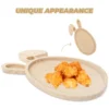 Plate Rabbit Ears Egg Tray Easter Food Three-dimensional Bunny Shape Plates Child 5