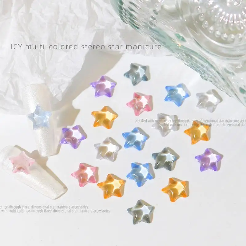 

Starfish Nail Decoration Durable Versatile Full Of Dazzling Striking Simple Ice Through Pentagram Quality Unique