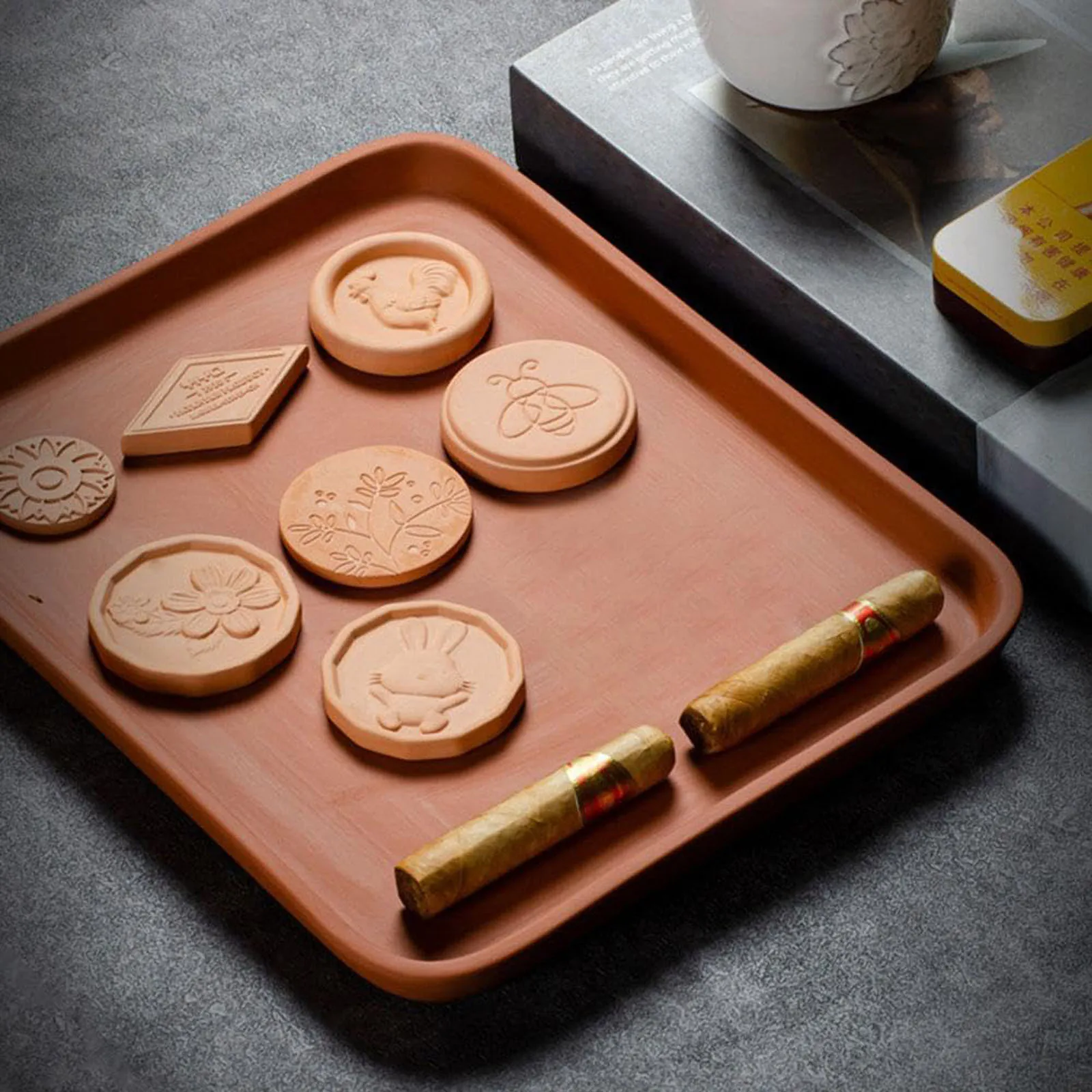 Brown Sugar Keeper Saver Organizer Terracotta Brown Sugar Softener Container Keep Dry Food Storage Containers Leaf Design