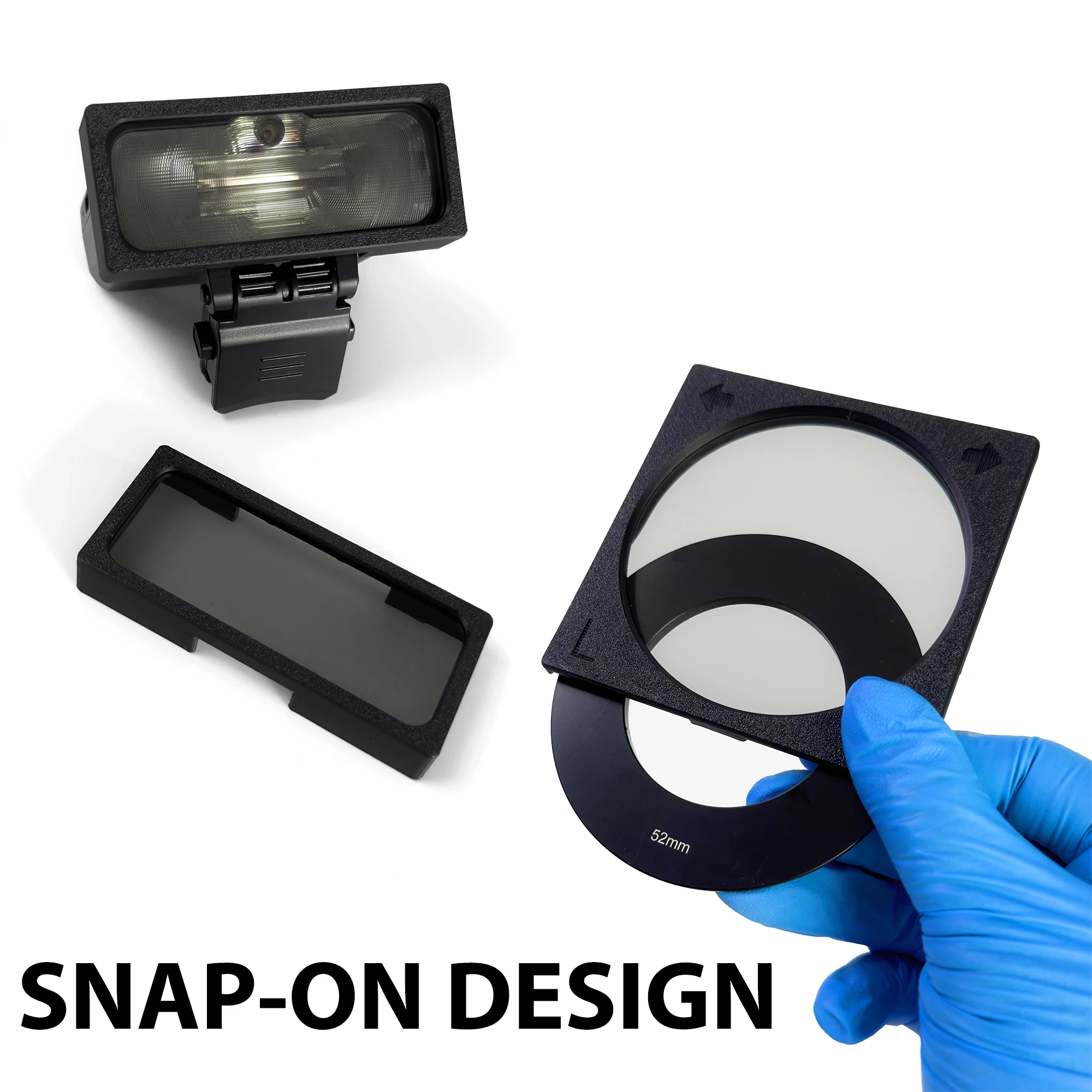 Dental Cross Polarization Kit For Godox MF12 Camera Flash - No Reflections, No Glare Camera Photo Kit Polar Eye For Dentist 6