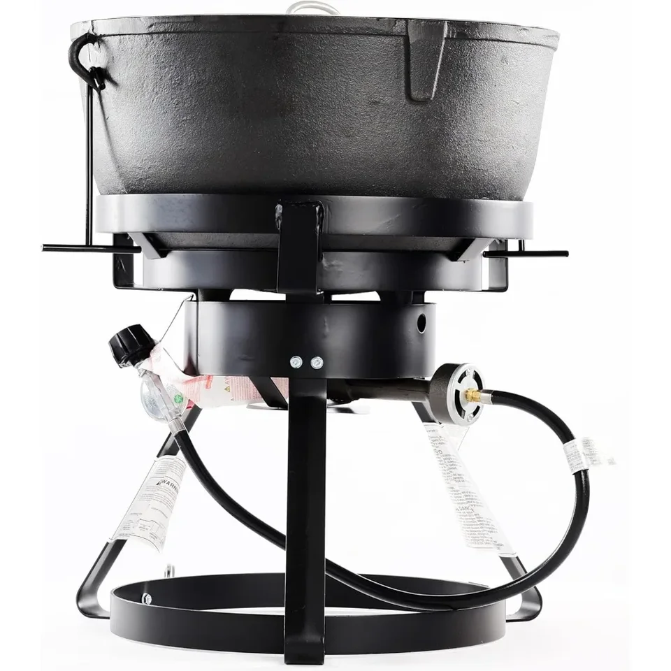 1740A Black Cast Iron Outdoor Jambalaya Cooker