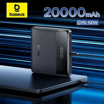 Baseus 100W Power Bank, 20000mAh, PD Fast Charging for Laptops & Phones 1