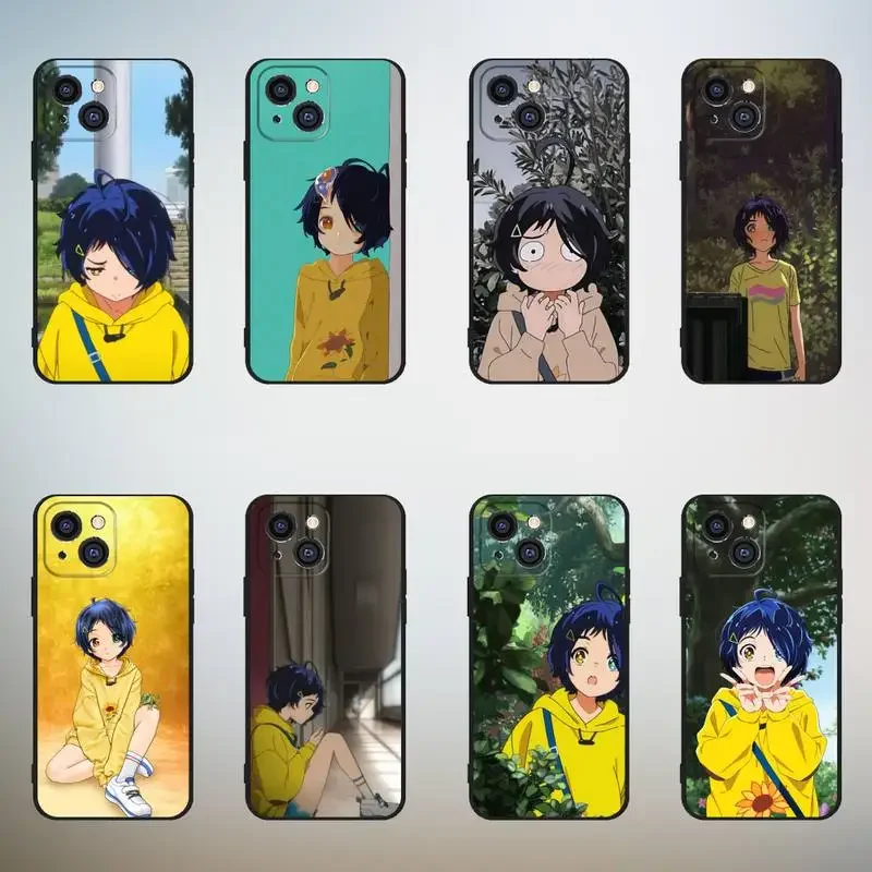 Wonder Egg Priority Custodia Per Telefono Ai Per Iphone,11,12,Mini,13,14,15,Pro,Xs,Max,X,Xr,6,7,8,Plus Black Shell