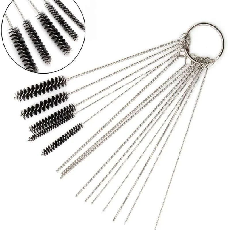 Carburetor Repair Tool Kit Airbrush Spray Gun Nozzle Cleaning Kit Cleaning Needles Brushes Jet Remove Cleaner Tools