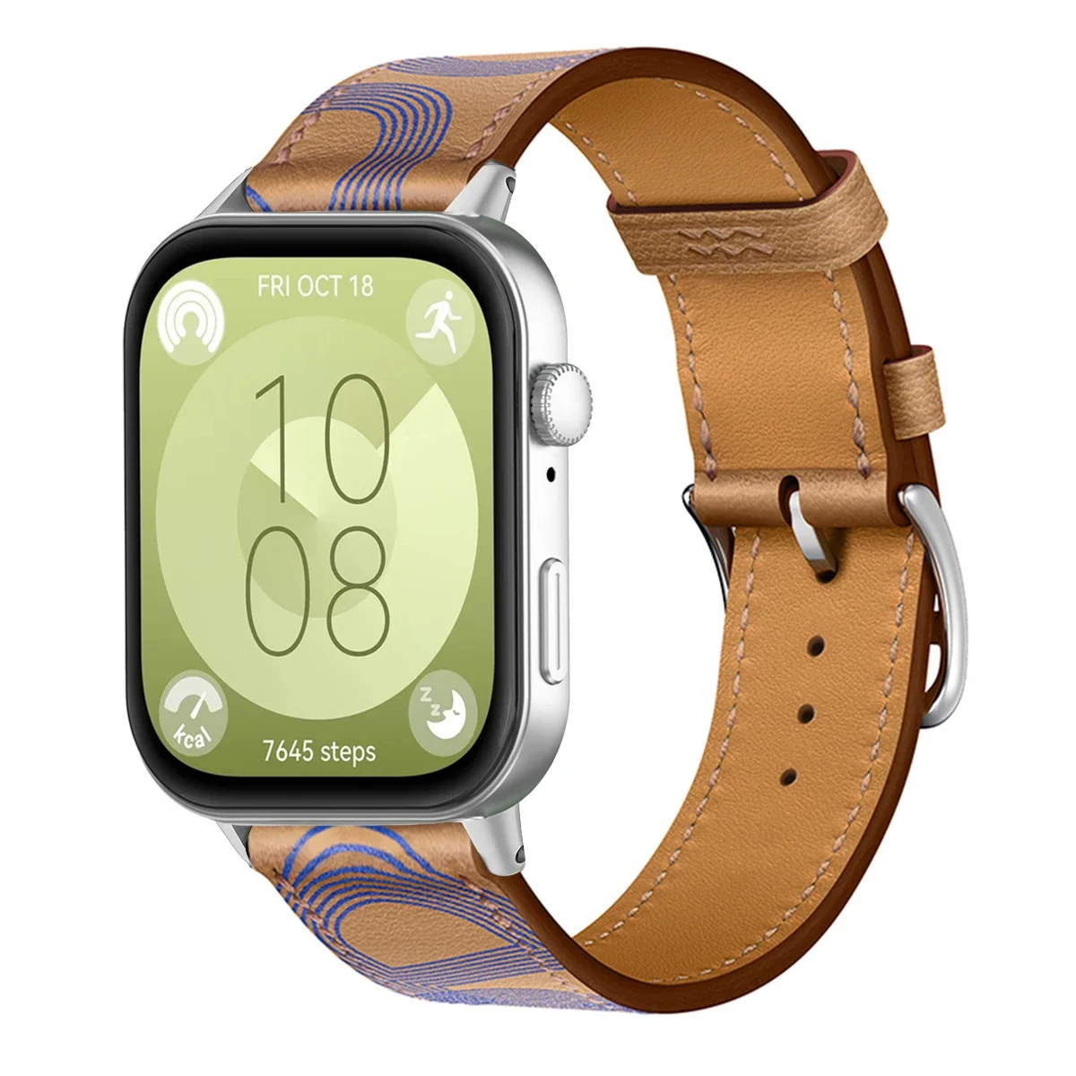 Premium PU Leather Sport Wristband Bracelet - Universal Smartwatch Replacement Strap