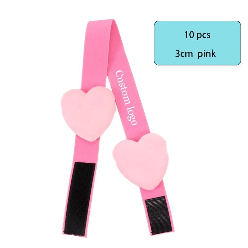 Tees Guidance TG Elastic Melting Band with Heart-Shaped Ear Protector Light Pink Elastic Melting Band with Pink Heart-Shaped Ear Protector