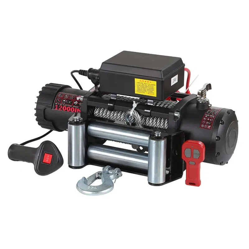 13500lbs 12v 24v 4wd Off Road 4x4 Car 3 Tonelectric Winch For 4x4 With Synthetic Rope