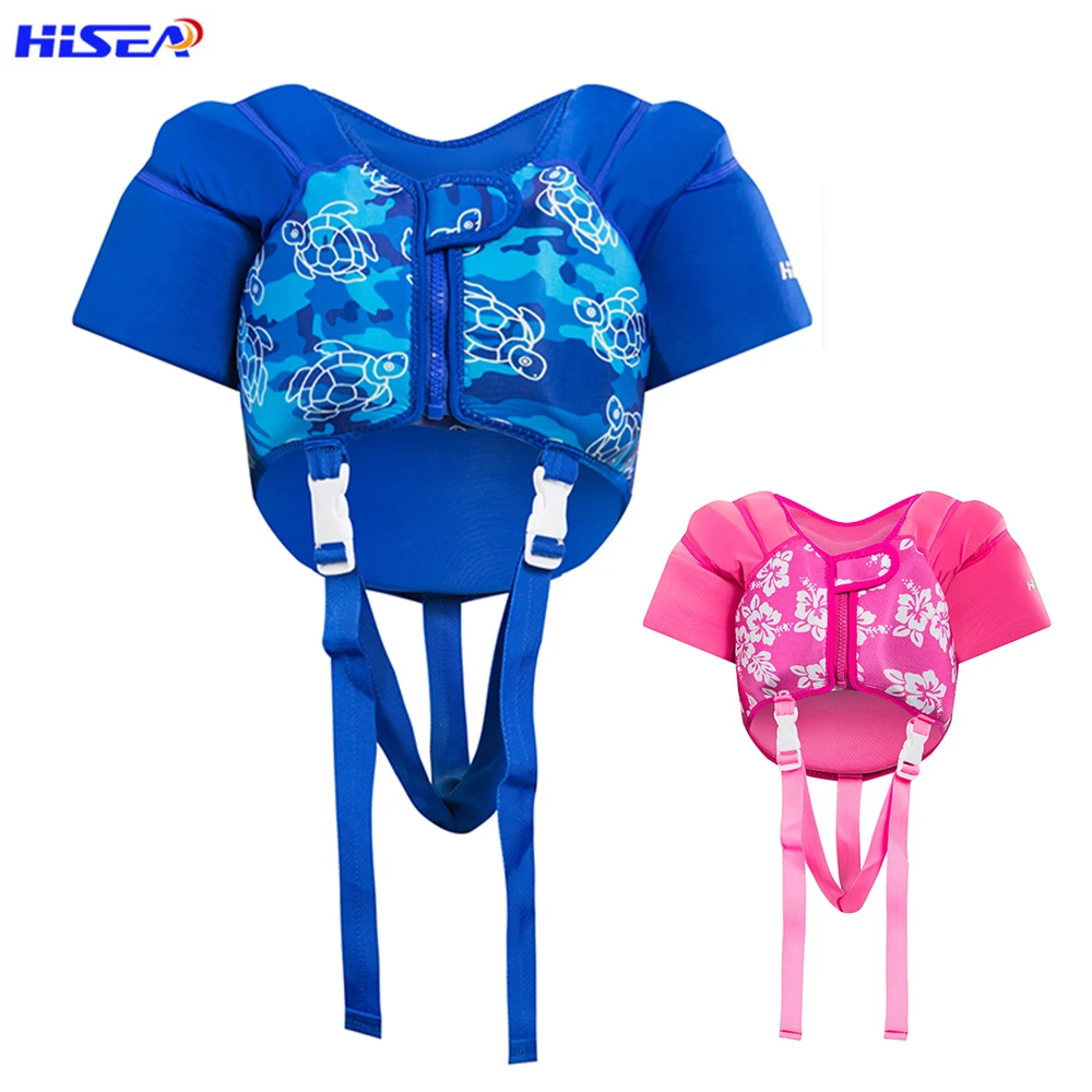 

New Children's Baby Swimming Vest Cartoon Neoprene Floating Lifejacket Children's Beginner's Swimming Pool Practice foam Vest