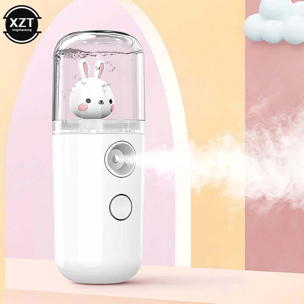 Car Air Humidifier 30ml Mini Nano Facial Sprayer USB Nebulizer Purifier Aromatherapy Essential Oil Diffuser Water Replenishments air humidifier air purifier