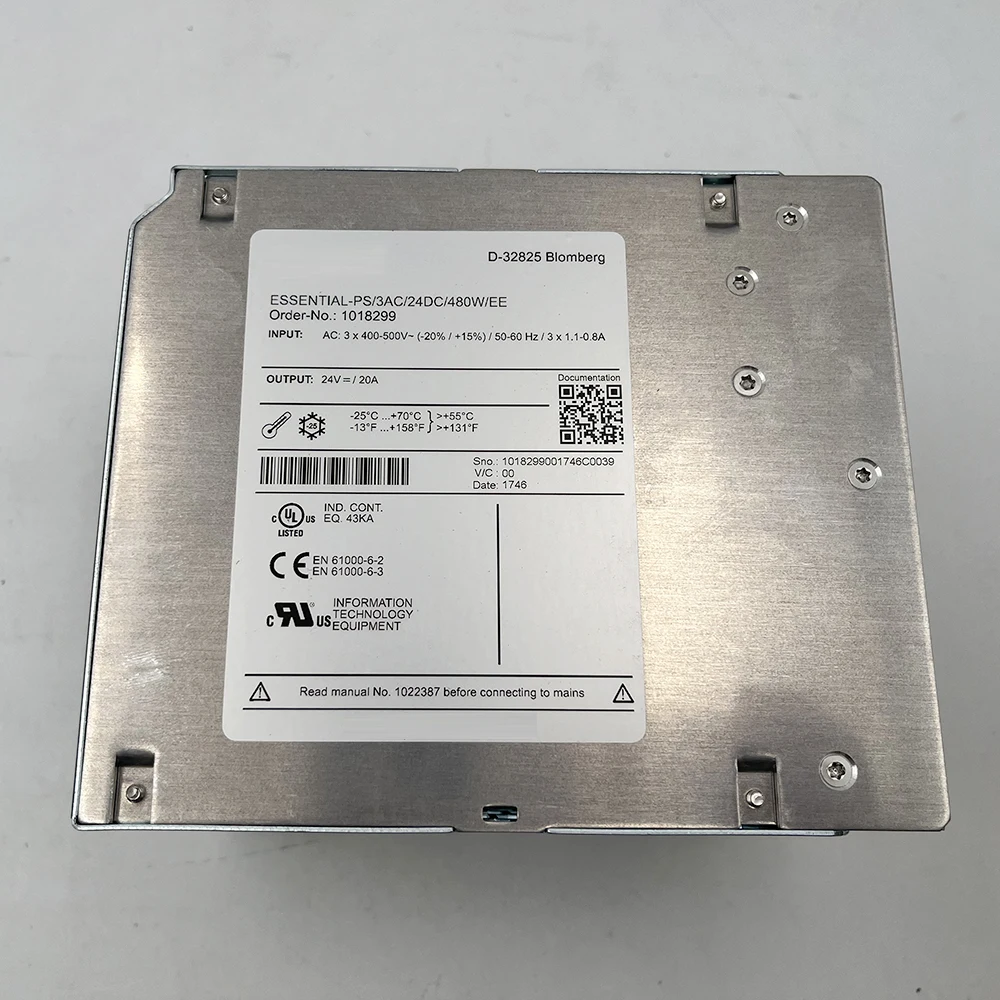 For Phoenix 1018299 ESSENTIAL-PS/3AC/24DC/480W/EE 3-phase Edition Power Supply For DIN Rail Mounting 8 For Phoenix 1018299 ESSENTIAL-PS/3AC/24DC/480W/EE 3-phase Edition Power Supply For DIN Rail Mounting - Image 6