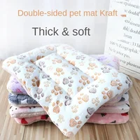 Double-sided Pet Mat Mats Short Plush Pet Sleeping Bed for Cats Small Dogs Cute Pet Pad Blanket Warm Kitten Cushion Cat Sofa Bed 1