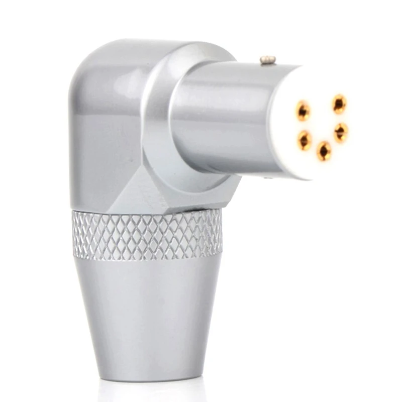 

DI91G Turntable Plug Socket 5 DIN Female Vinyl Gold Plated Right Angled Tonearm Connector Durable Easy Install Easy To Use