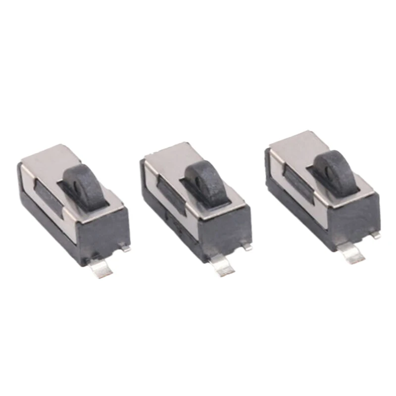 새로운 10개입 KFC-W1-03 라운드 헤드 리미트 카메라 리셋 마이크로 무소음 리미트 스위치 고수명 2핀 블랙 내부 스프링