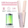 Mini Wireless Hair Straightener Charging Portable USB Hairdresser Roll Straightener Dual-purpose Drill Straightener 다이슨 5
