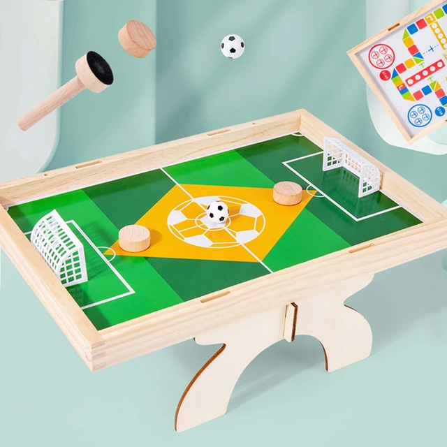 Dois jogadores de luta brinquedo de madeira para meninos pai criança  interativo mesa jogo criativo presente aniversário para crianças