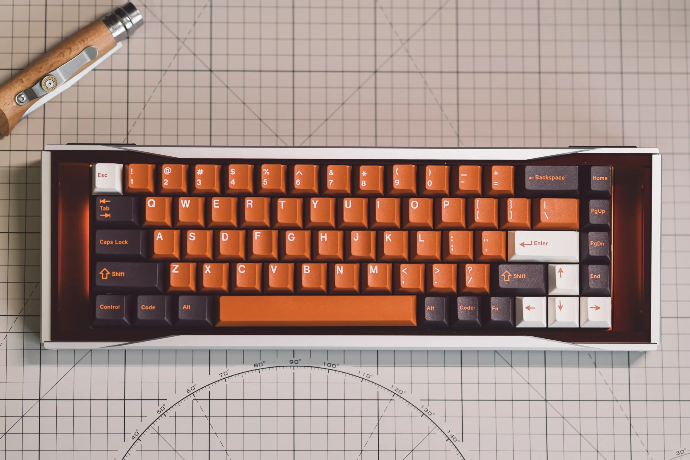 メカニカルキーボードキットLeleLab-Maxum65,ワイヤレス,トライモード 