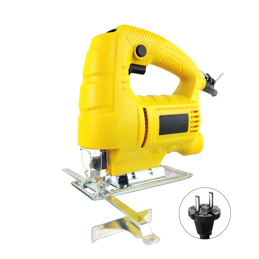 220V Jigsaw 550W Electric Jig Saw Max 55Mm 6 Gears Adjustable Curved Saw Quick Blade Change for Wood Pvc Plywood Iron Sheet hss step drill bit set stainless steel coated step quick change drilling power tools for metal wood hole cutter 4 12 4 20 4 32mm