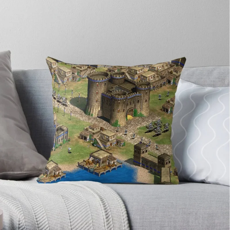 

Age of Empires Town Throw Pillow Covers Decorative Cushion Cover Ornamental