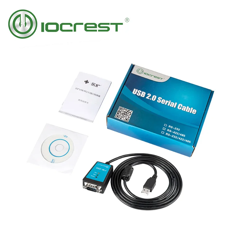 Iocrest Usb 2.0 ao Conversor de Cabo Serial do Porto de Db9 Rs232 com com com Luz do Diodo Emissor de Luz do Anel Magnético para Industral - Imagem 4