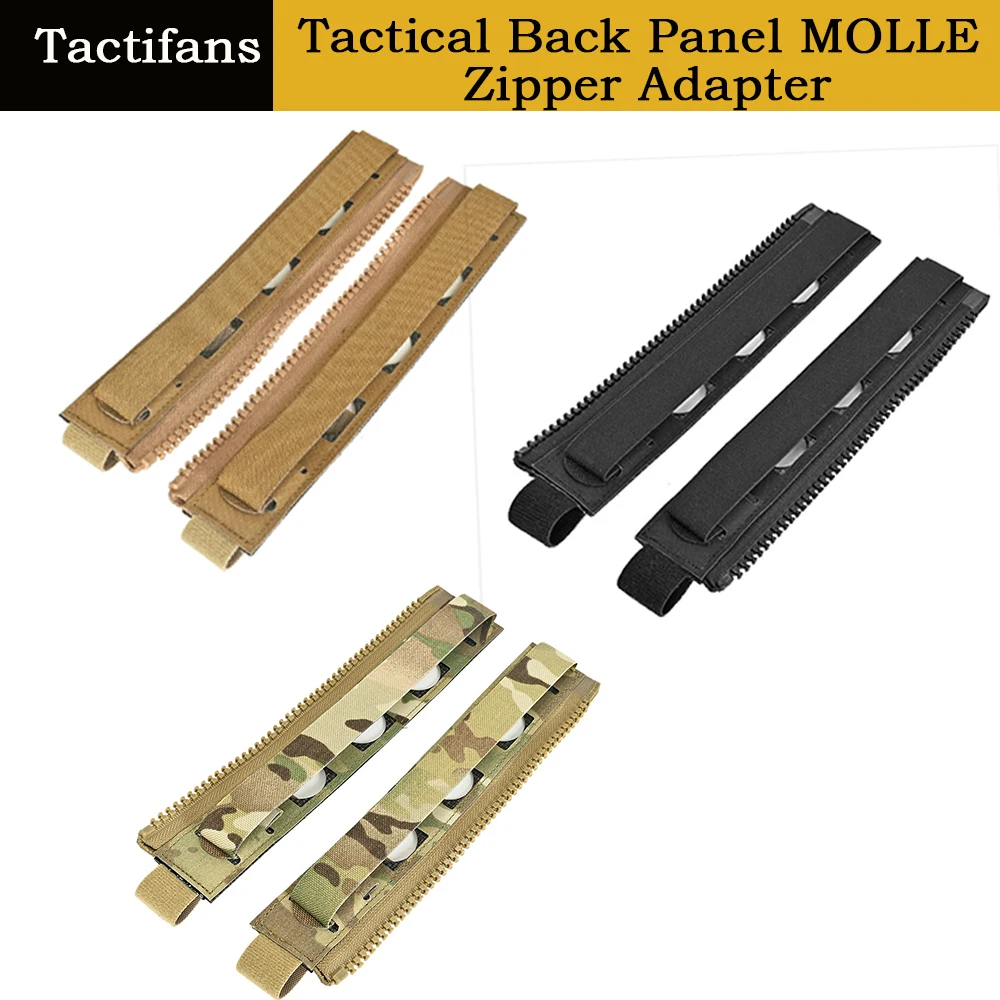 10YKKZipperTacticalBackPanelMOLLEZipperAdapterMOLLERearPlate
