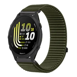 Versatile Nylon Loop Strap for Smartwatches - Adjustable and Durable Design (Army green)