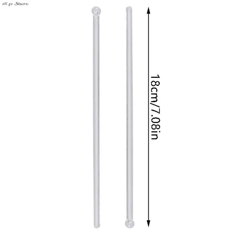 1/100Pcs Round Head Plastic Stirring Mixing Sticks Transparent Cocktail Drink Bar Muddler Ladle Stirrer Swizzle Stick Barware