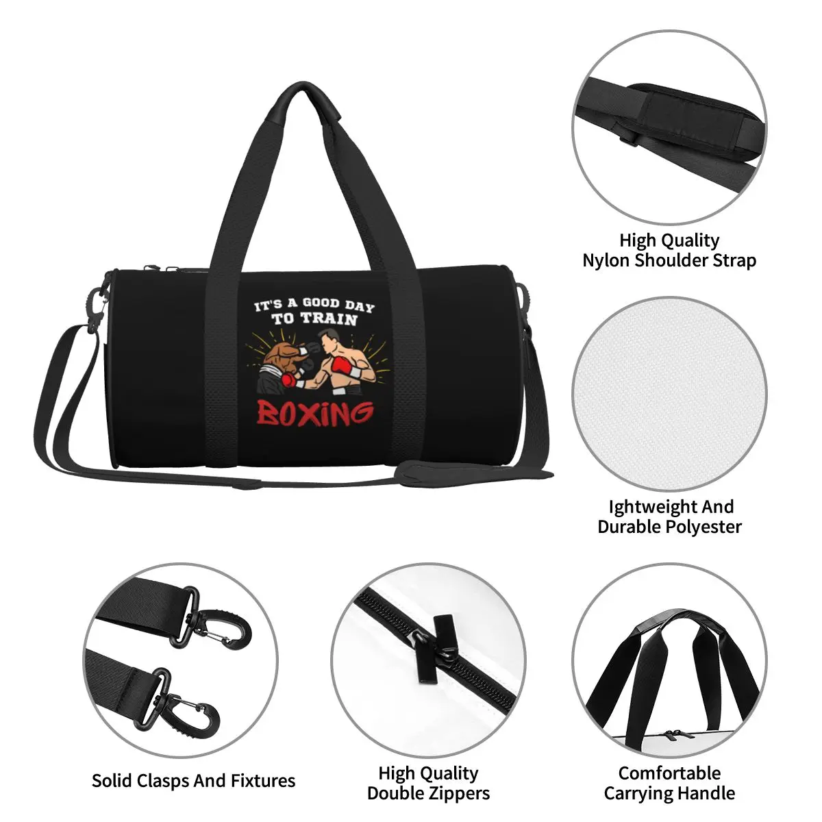 Gym Bag Boxing Anime Sports Bag Large Capacity Anime Gym Male Female Oxford Custom Handbag Cute Training Fitness Bag 4