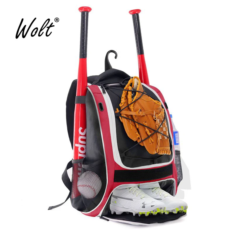 Mochila de béisbol para deportes al aire bolsa de almacenamiento de equipo de béisbol con estuche zapatos| | - AliExpress