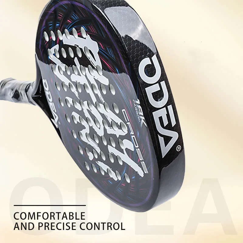 ODEA Beach Tennis Racket Full Carbon Fiber Rough Surface Outdoor Sports Racket For Men Women Adult Senior Player 3K 18K