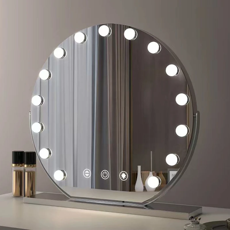 

Led Aesthetic Decorative Mirrors Bedroom Bathroom Desk Decorative Mirrors Standing Espelho Grande Decoration Living Room YY50DM