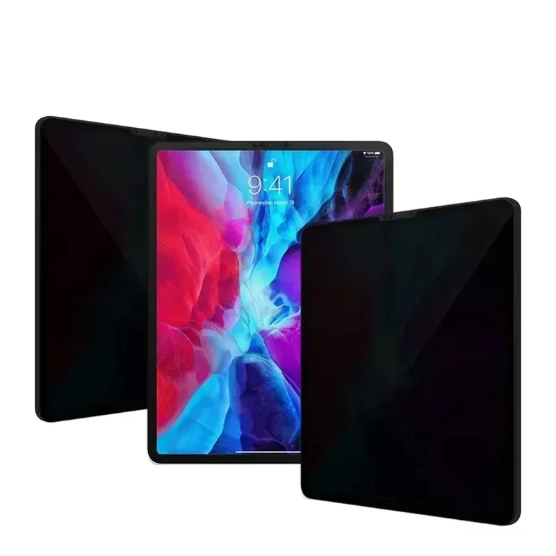 Enhanced Privacy Full Rubber Frosted Screen Protector for Tablets, 11.5-12.1 Inch 180° Vertical Shield