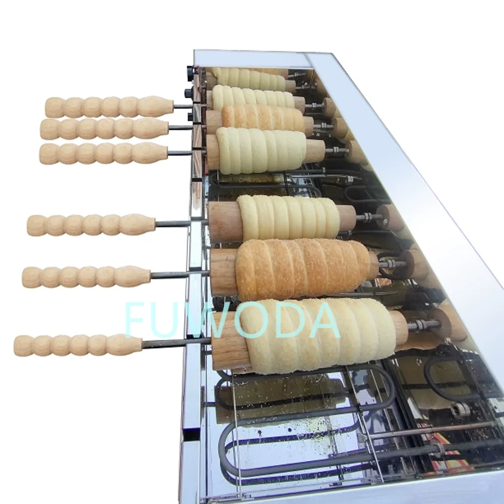 220V Donut Machine German Brand Horizontal Chimney Roller Toaster Toaster Cake Roller Oven Horizontal Bread Oven Shop 5