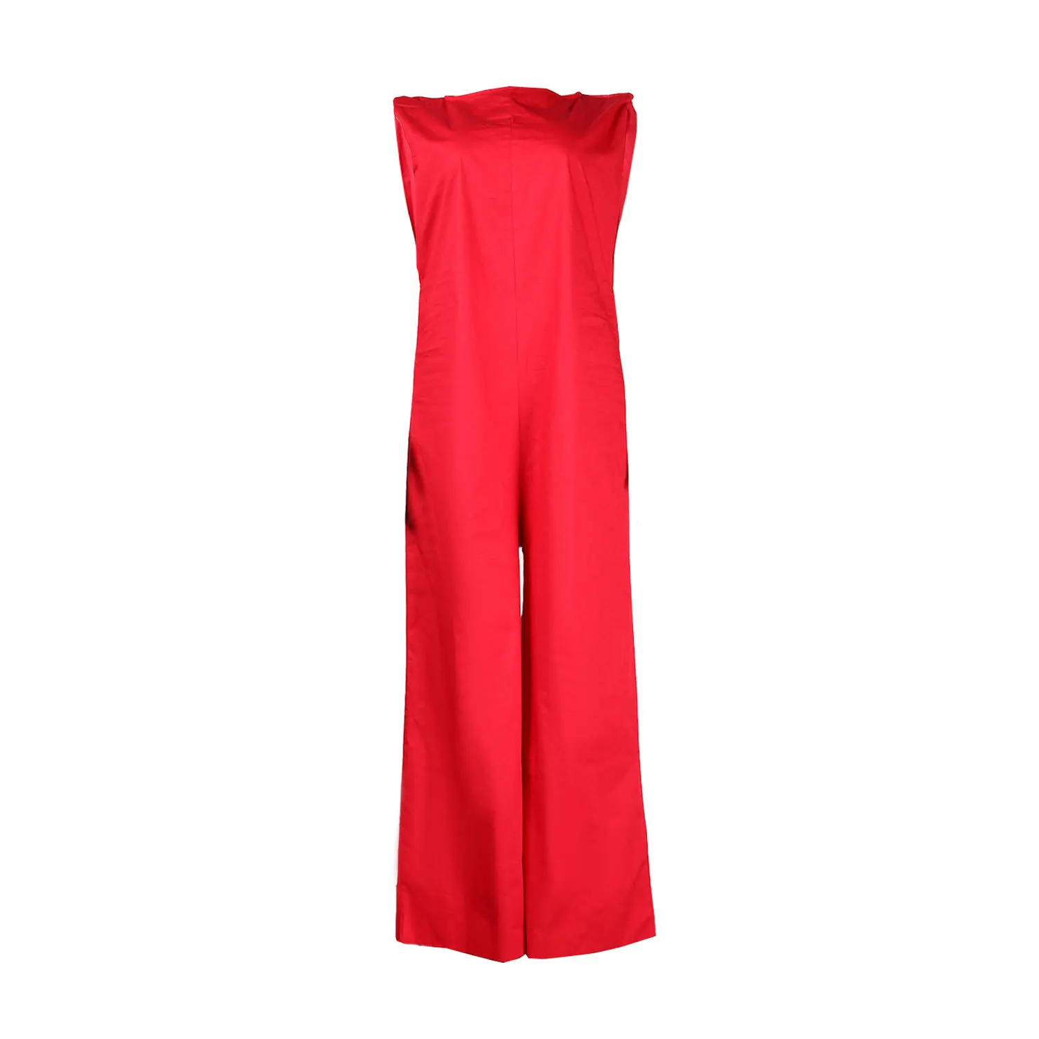 Ladies Bib Pant Suspender Trouser Summer Loose Female Women One-Piece Sleeveless Wide-Leg Rompers Overalls Jumpsuit Streetwear 6