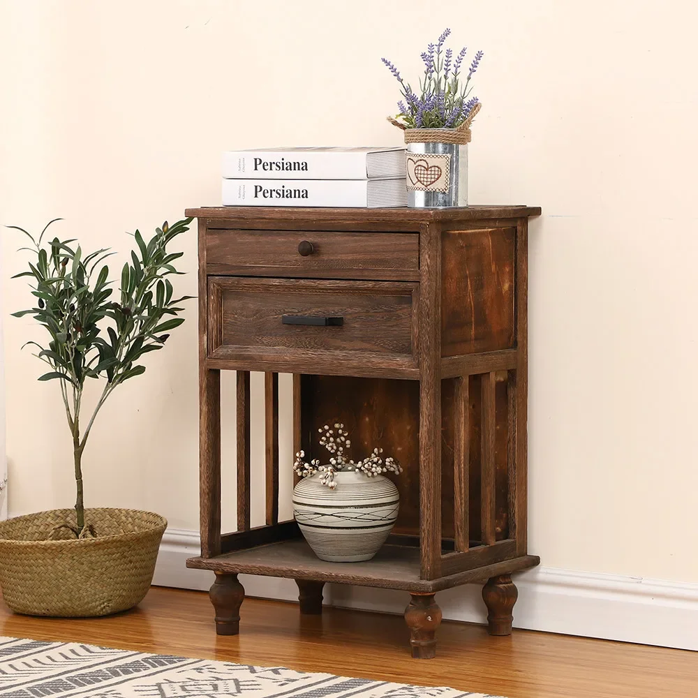 Creative Nordic Style Simple Solid Wood Cabinet for Livingroom Drawers Solid Wood Drawer Storage Cabinet Bedside Storage