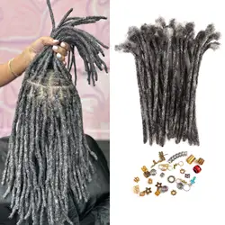 VAST Salt And Pepper Color Cheap Dread Extensions Dread Hair Extensions Human Loc Extensions Human Hair Braid Hair