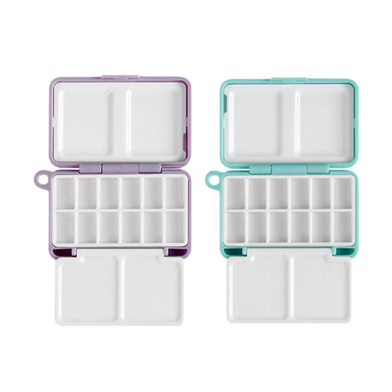 Watercolor Palette Empty Mini Portable with Lid Paint Box for Sketching Nail Art Notebook Graffiti Acrylic & Oil Paints